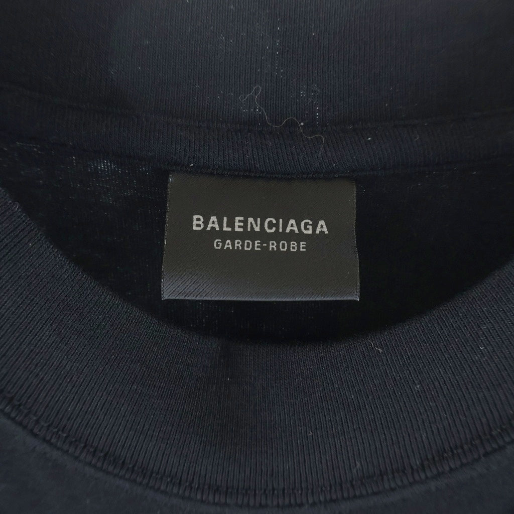 BALENCIAGA(バレンシアガ) GARDE-ROBE ロングTシャツ ブラック コットン #S 773285 レディース