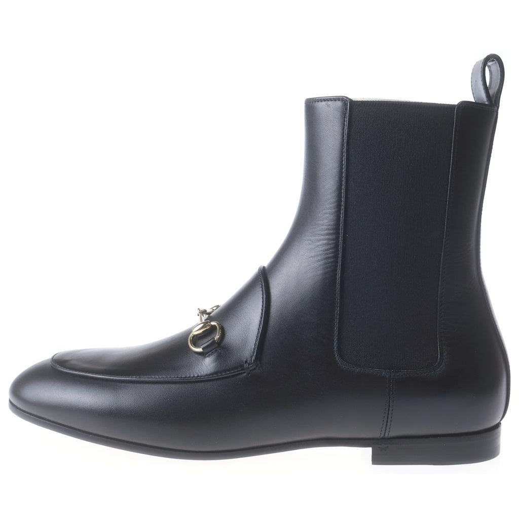 GUCCI(グッチ) ヨルダーン アンクルブーツ ブラック レザー #39 787188 レディース