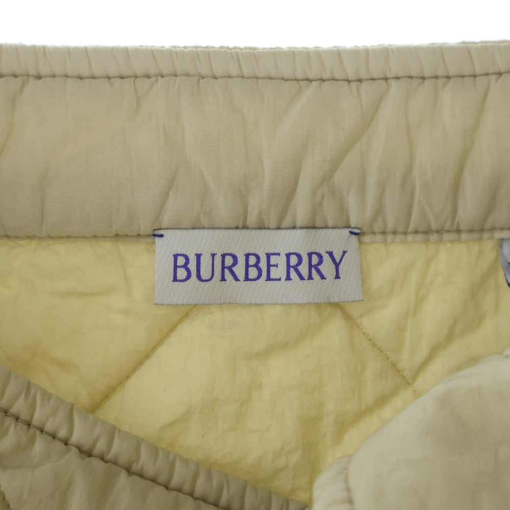 BURBERRY(バーバリー) ナイロン キルティング ミニスカート ベージュ #38 8081126 レディース
