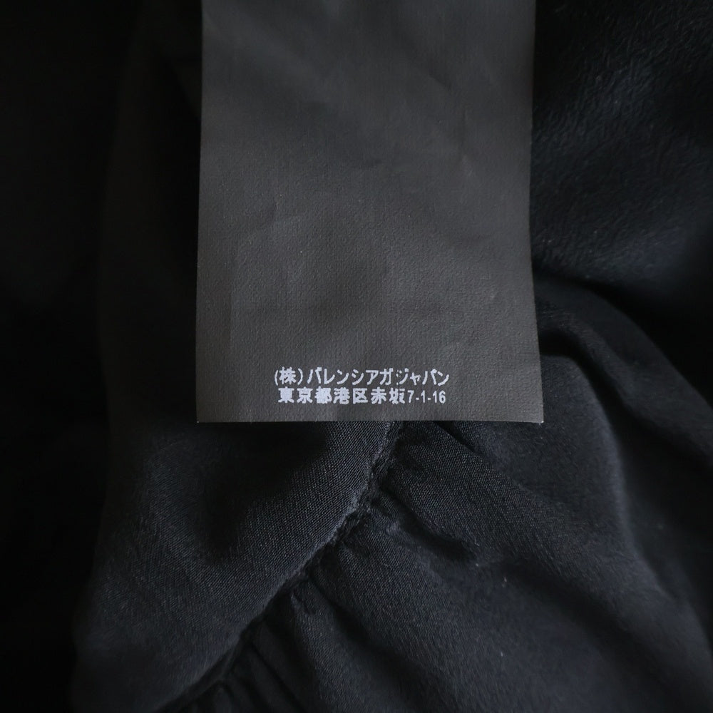 BALENCIAGA(バレンシアガ) フリルデザイン ノースリーブワンピース ブラック 494338 レディース