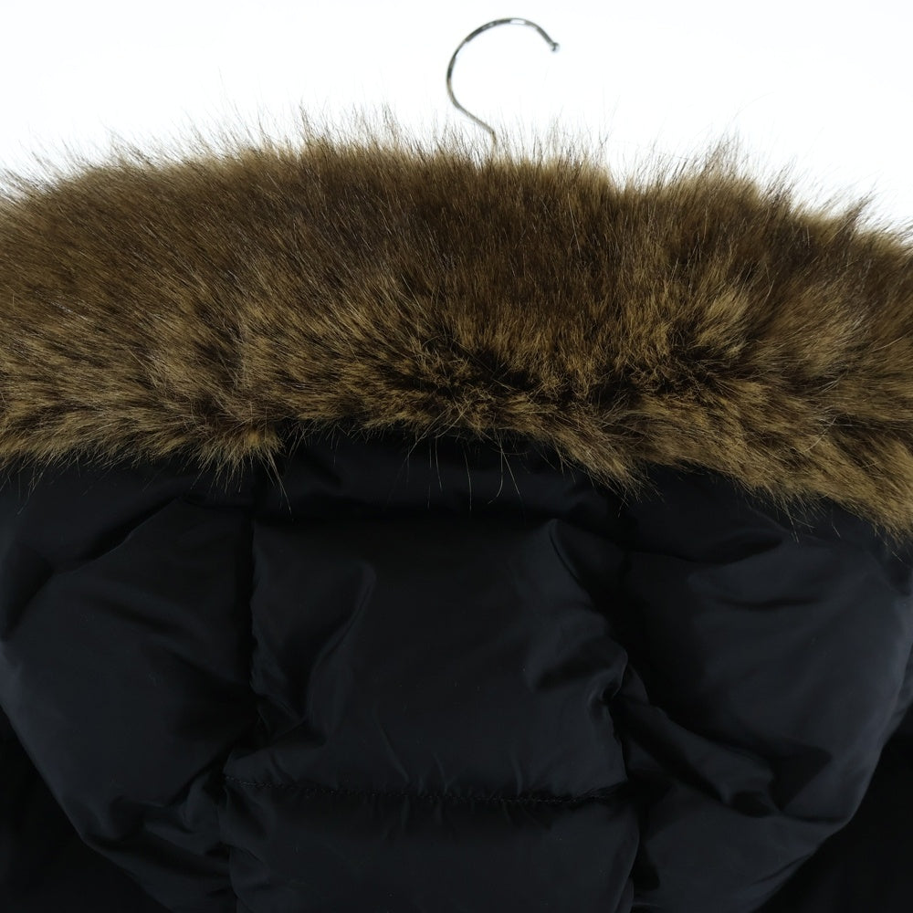 MONCLER(モンクレール) 22AW MAYAF マヤエフ ファーフーデッド ダウンジャケット ブラック H20911A00270