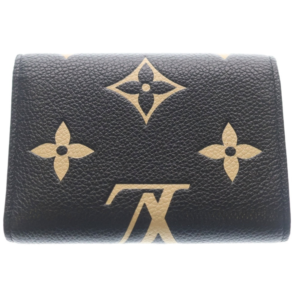 LOUIS VUITTON(ルイヴィトン) ポルトフォイユ ヴィクトリーヌ モノグラム アンプラントコンパクトウォレット 三つ折り財布 ブラック M80968 レディース