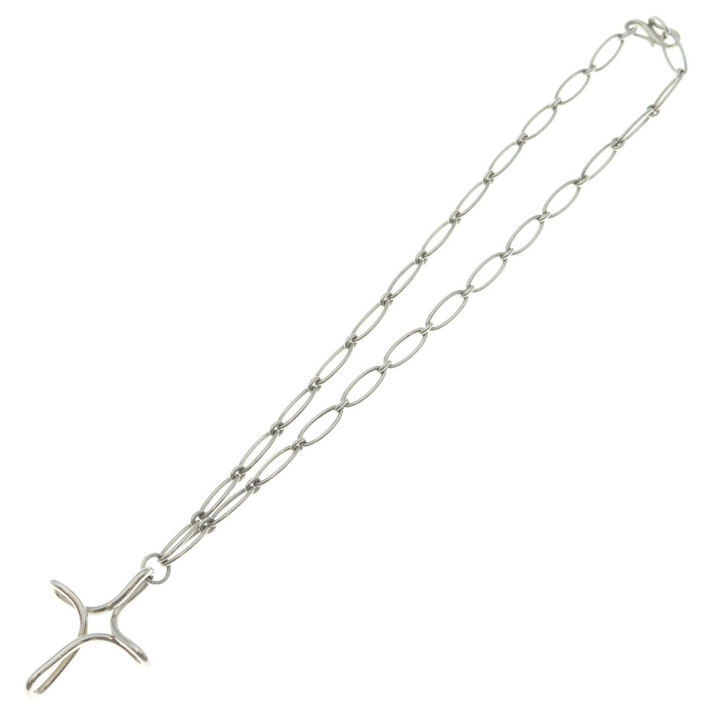 TIFFANY & Co.(ティファニー) インフィニティ クロス ラージ ペンダント ネックレス チェーン シルバー Ag925