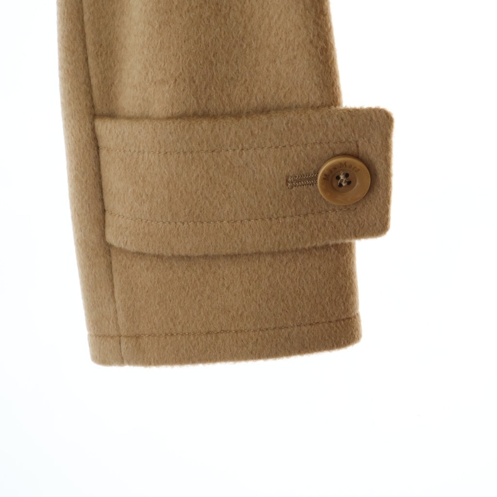 Max Mara(マックスマーラ) ファー襟 中綿ライナー付き キャメル ダブルブレスト チェスターコート ベージュ 10360573 レディース