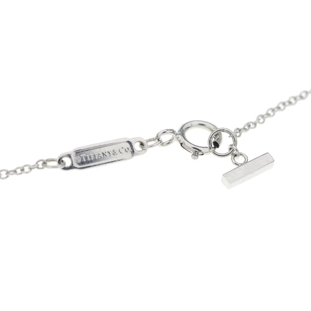 TIFFANY & Co.(ティファニー) Tスマイル ミニ ダイヤ ネックレス ペンダント チェーン ホワイトゴールド K18WG レディース