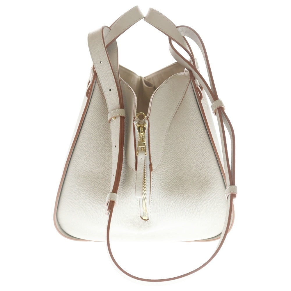 LOEWE(ロエベ) ハンモック スモール レザー 2WAY ハンド ショルダーバッグ ゴールド金具 アイボリー レディース