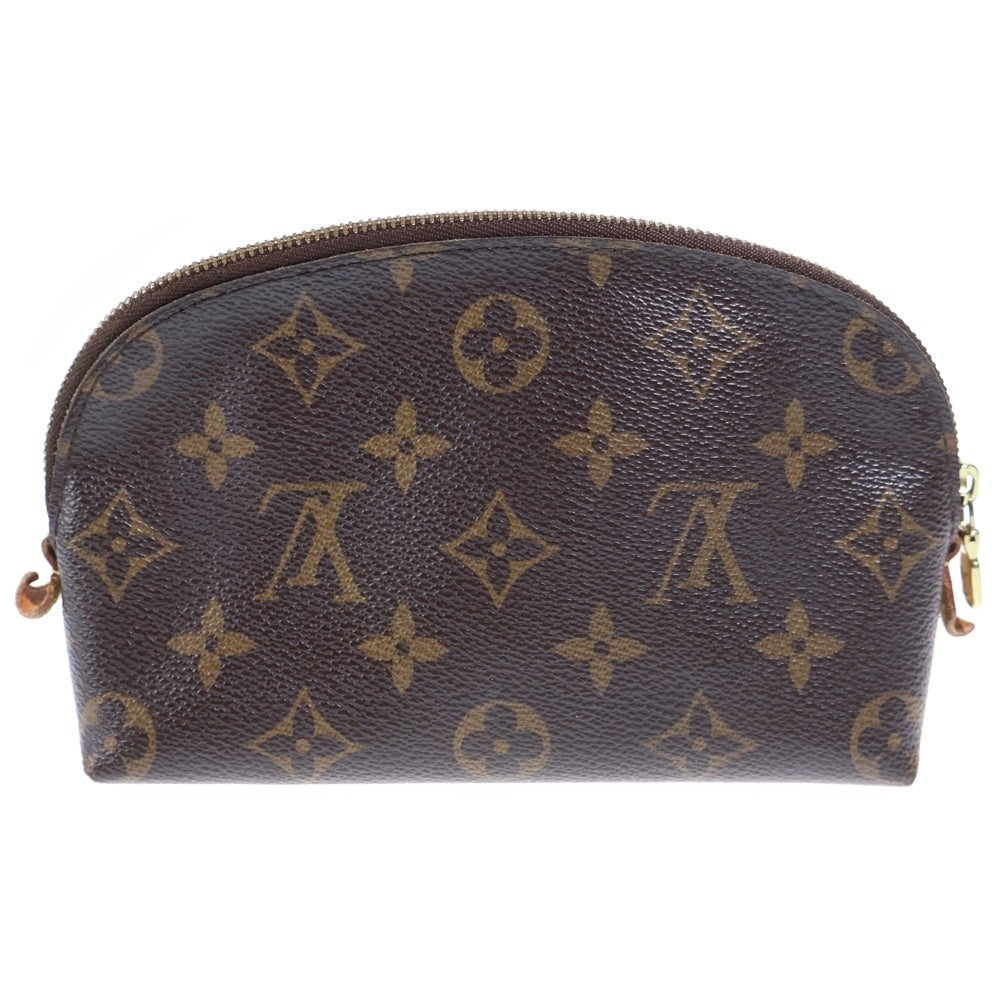 LOUIS VUITTON(ルイヴィトン) ポシェットコスメティックPM モノグラム PVC レザー ポーチ ゴールド金具 ブラウン M47515 レディース