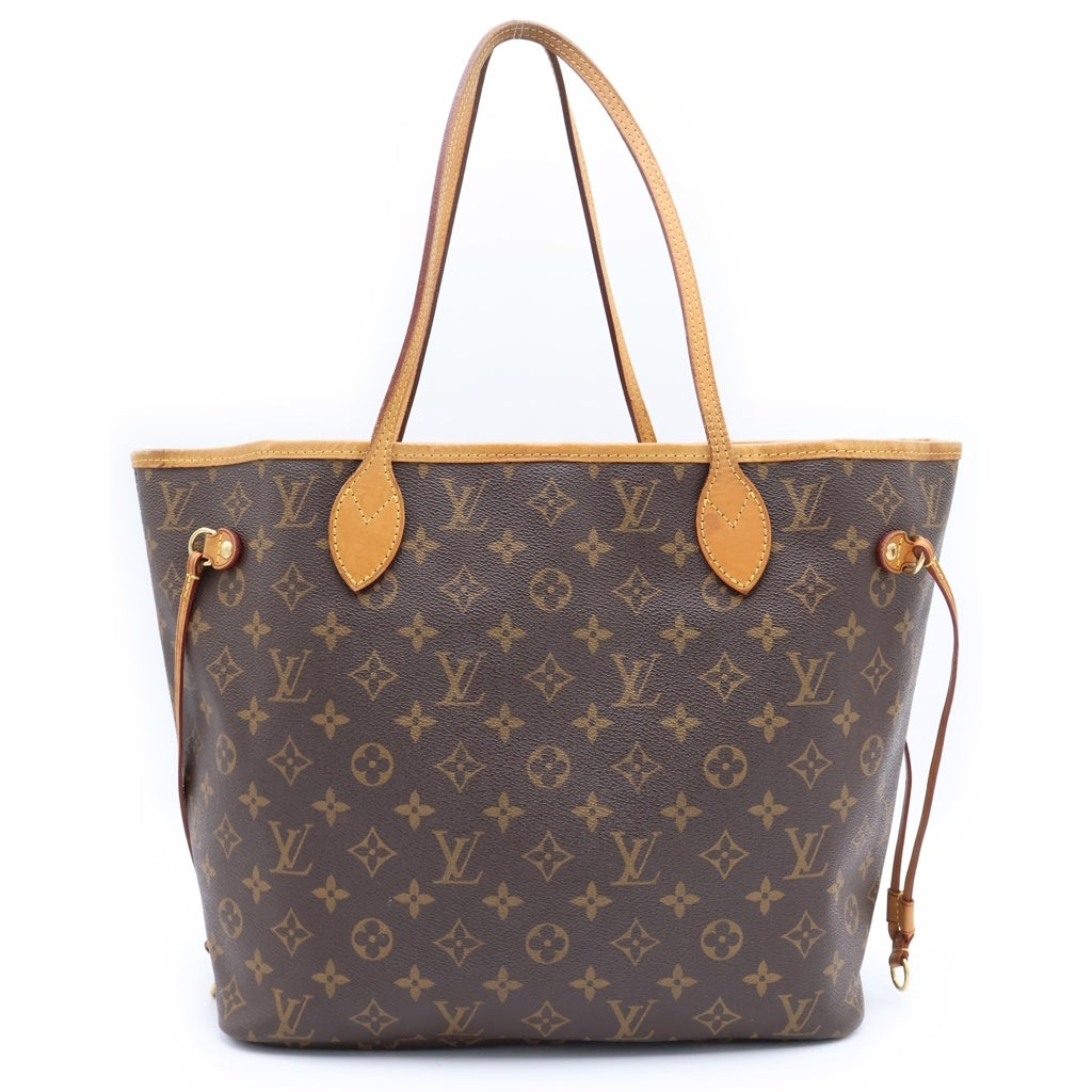 LOUIS VUITTON(ルイヴィトン) モノグラム ネヴァーフルMM 新型 トートバッグ ハンドバッグ ブラウン レザー×PVC M46975 ゴールド金具 レディース