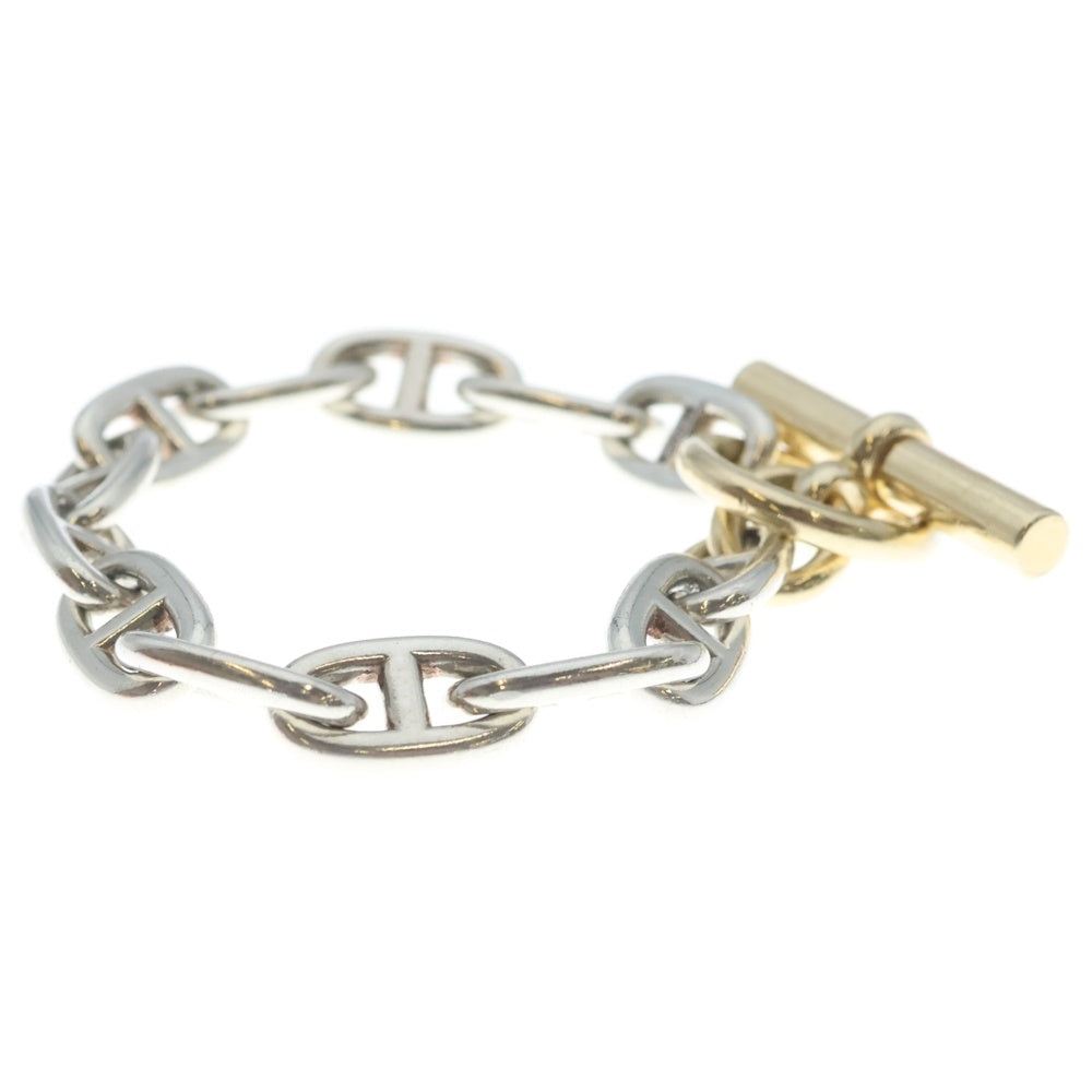 HERMES(エルメス) マルジェラ期 VINTAGE Chaine d'Ancre GM YG Mix ヴィンテージ シェーヌダンクル イエローゴールドミックス ブレスレット 13コマ シルバー/ゴールド