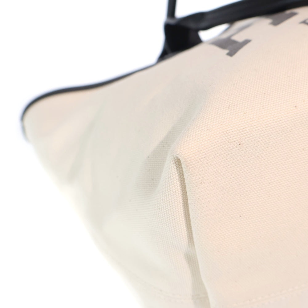 BALENCIAGA(バレンシアガ) シティズ パリス トートバッグ アイボリー×ブラック キャンバス×レザー 692068 レディース