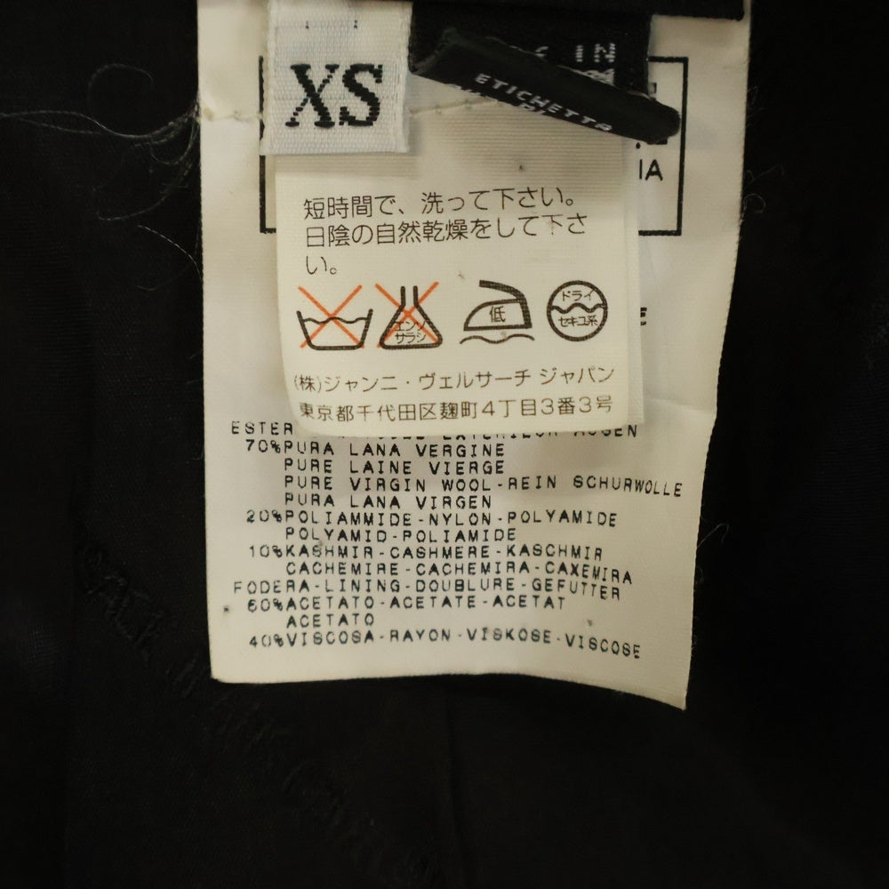 VERSACE JEANS COUTURE(ヴェルサーチジーンズクチュール) ウールコート ブラック レディース