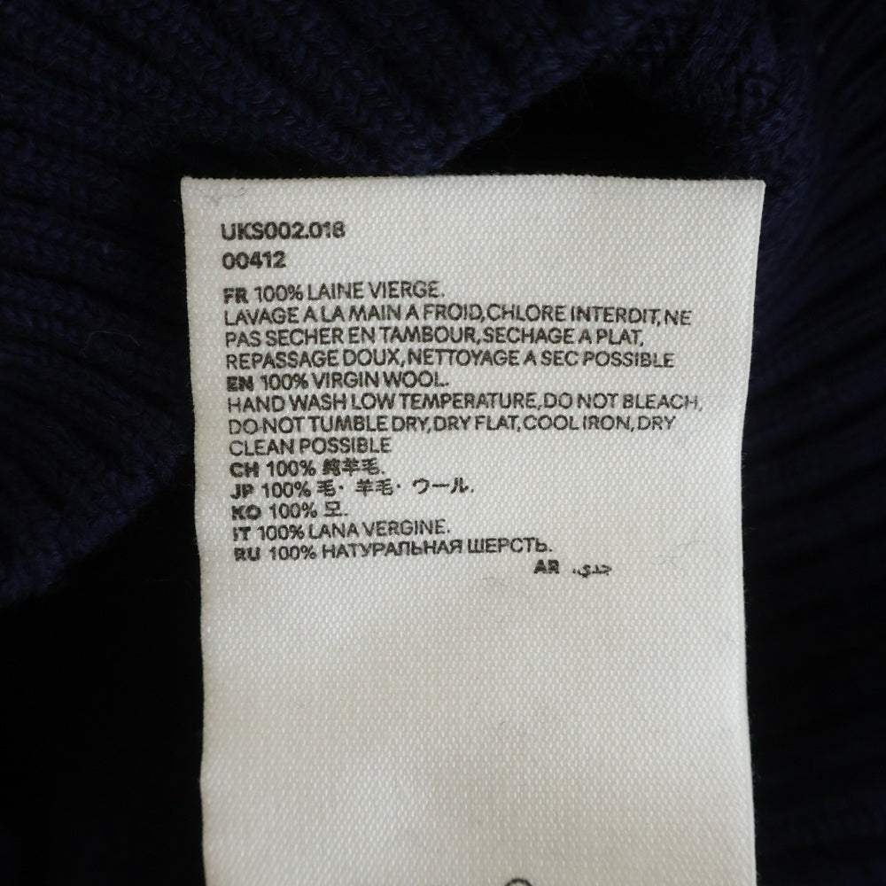 ami paris(アミパリス) AMI DE COEUR CREW NECK SWEATER アミ ドゥ クール クルーネック ニット セーター ネイビー UKS002.018