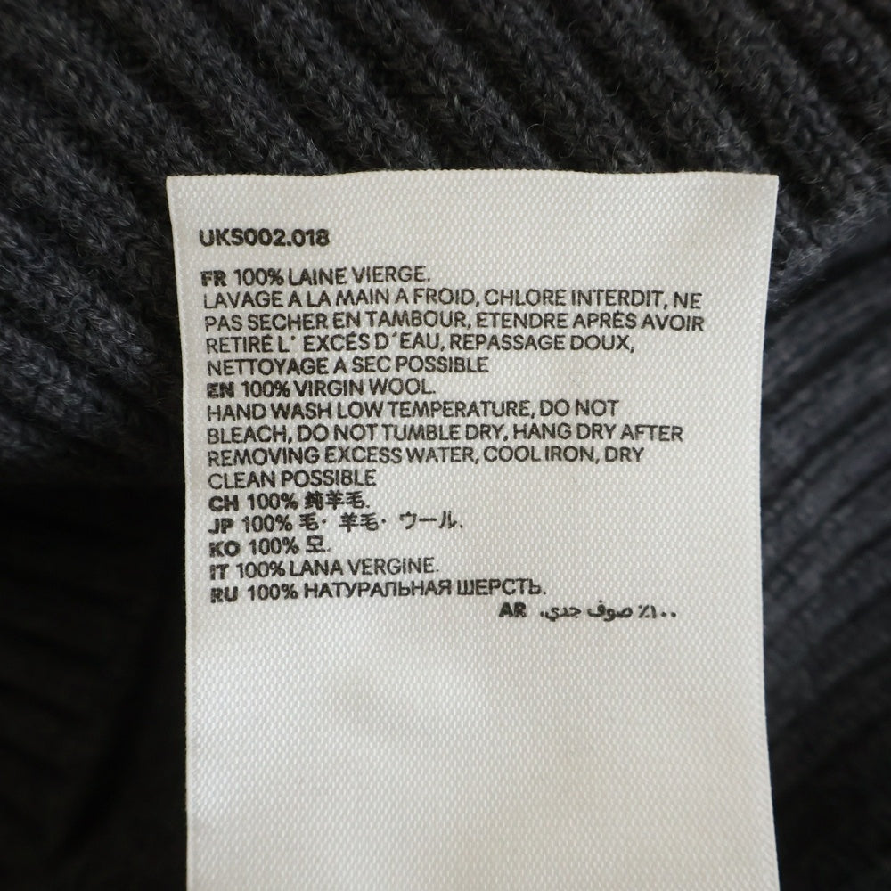 ami paris(アミパリス) AMI DE COEUR CREW NECK SWEATER アミ ドゥ クール クルーネック ニット セーター グレー UKS002.018