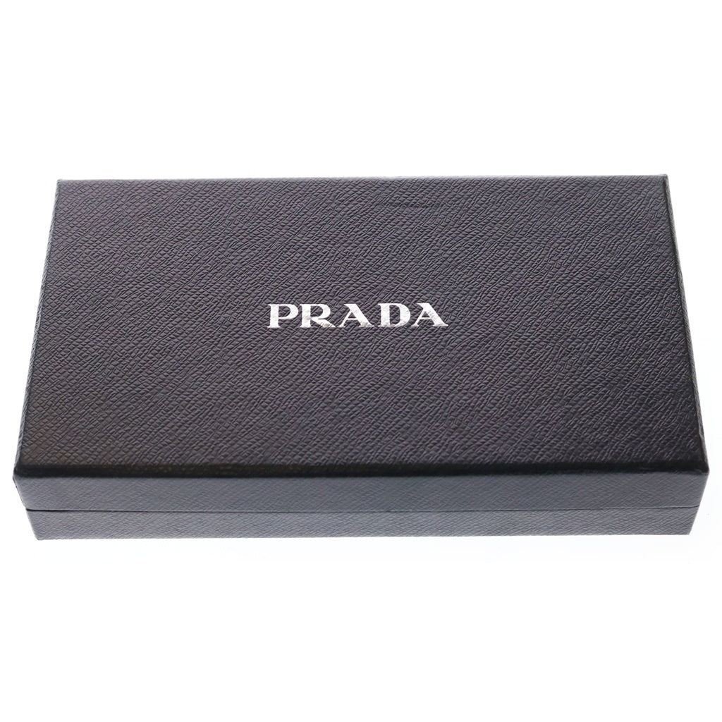 PRADA(プラダ) サフィアーノ ラウンドファスナー長財布 ロングウォレット カードケース イエロー レザー ゴールド金具 レディース