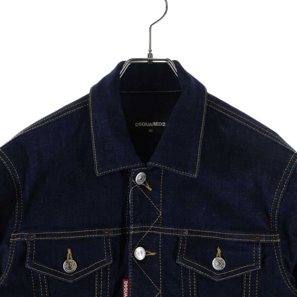 DSQUARED2(ディースクエアード) デニム トラッカージャケット インディゴ S74AM1442