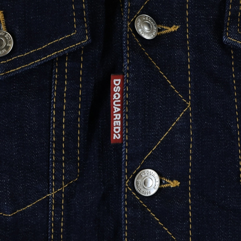 DSQUARED2(ディースクエアード) デニム トラッカージャケット インディゴ S74AM1442