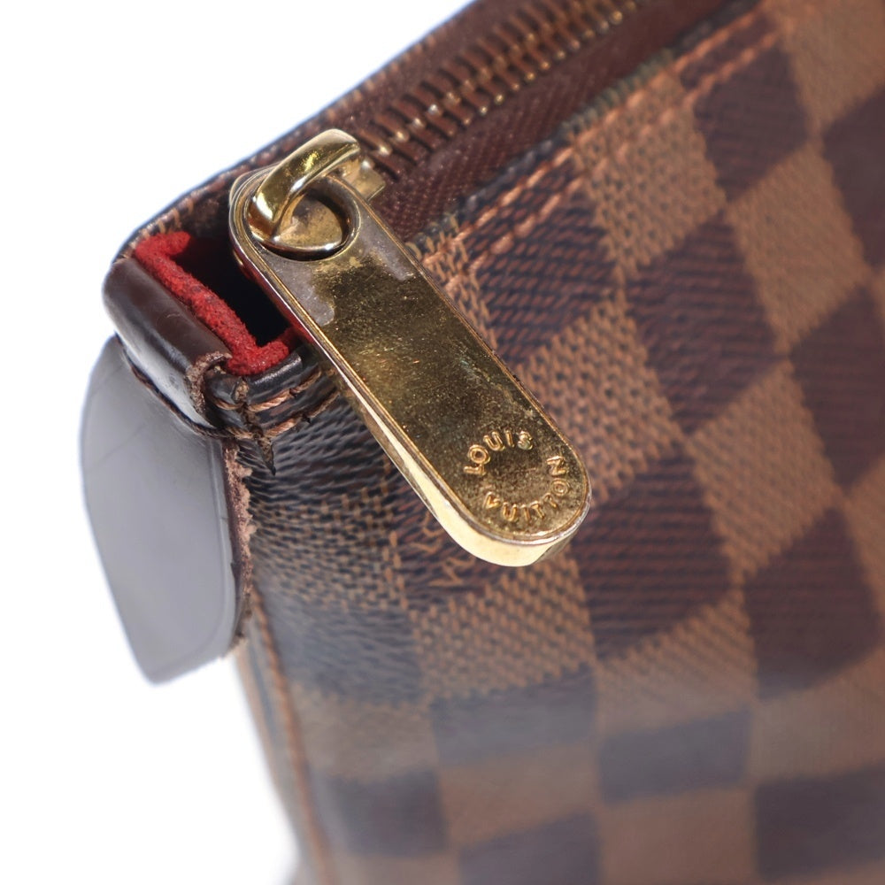 LOUIS VUITTON(ルイヴィトン) ダミエ サレヤPM トートバッグ ハンドバッグ ブラウン レザー×PVC N51183 ゴールド金具 レディース