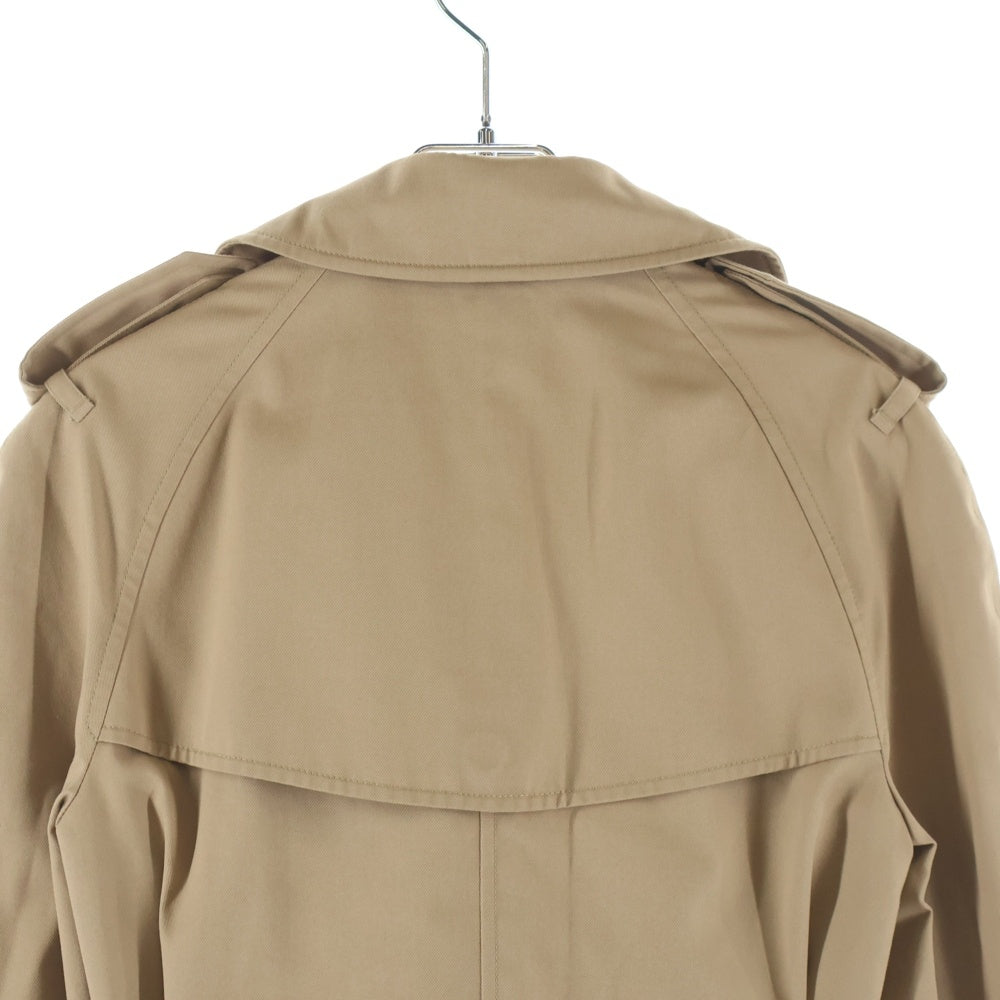 SAINT LAURENT PARIS(サンローランパリ) 13AW エディ期 裏地チェック ベルト付トレンチコート ベージュ 316130 YUB39 レディース