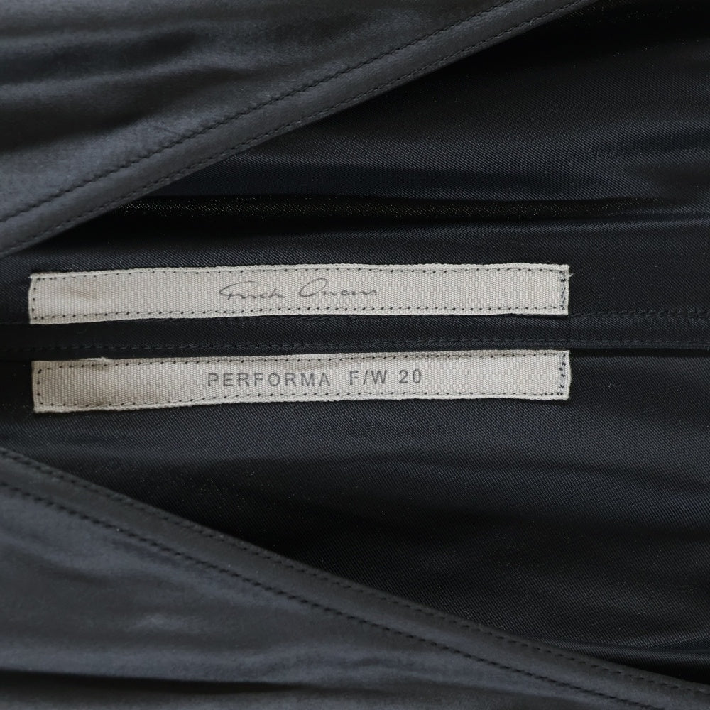 Rick Owens(リックオウエンス) 20AW ドローコード ノースリーブワンピース ブラック RP20F2560-QLX レディース
