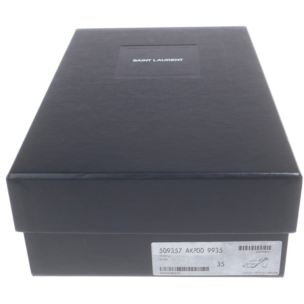 SAINT LAURENT PARIS(サンローランパリ) loulou70 ミュール ベージュ #35 509357 レディース