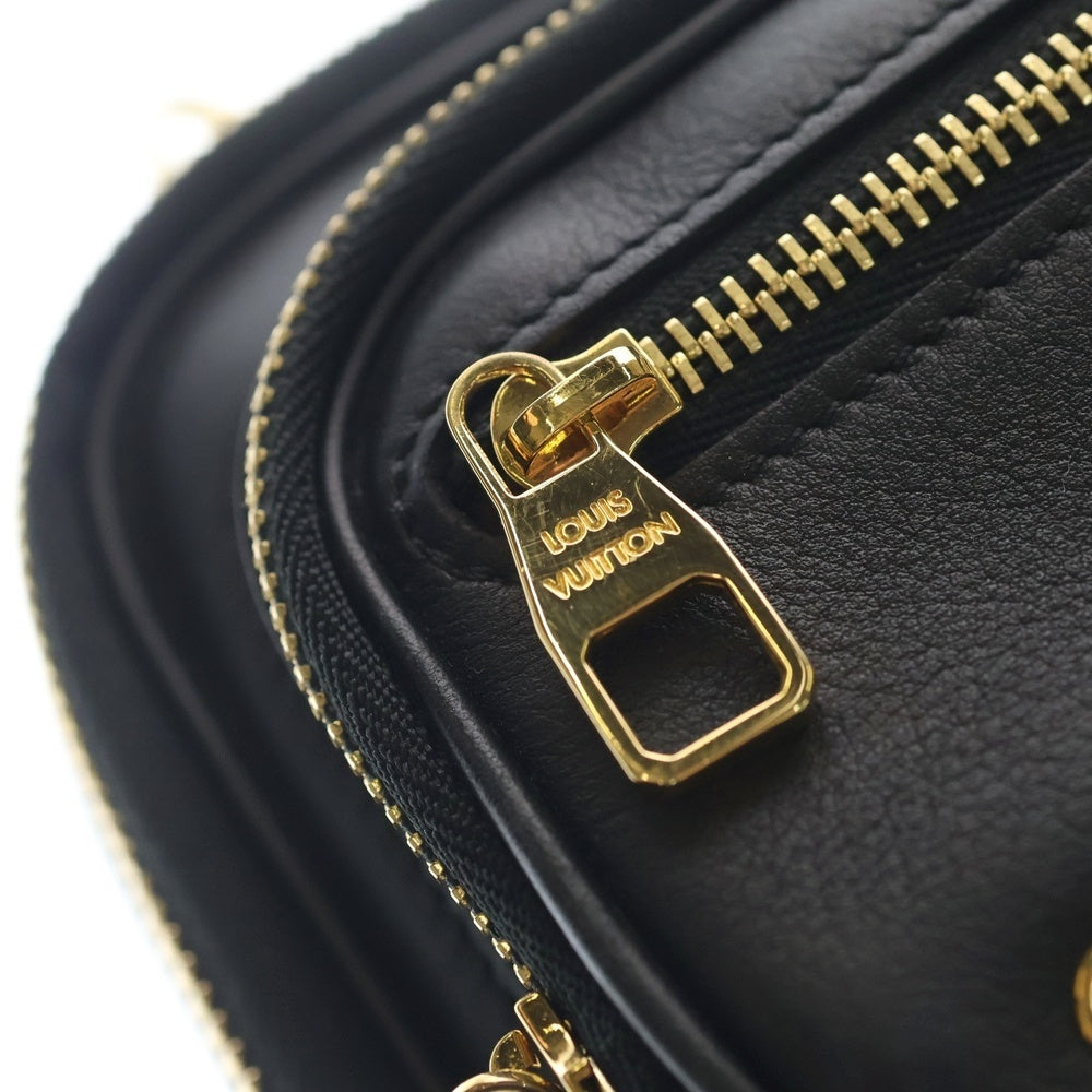 LOUIS VUITTON(ルイヴィトン) ユーティリティ クロスボディバッグ ノワール モノグラム アンプラント レザー 2WAY ハンド ショルダーバッグ ゴールド金具 ブラック M80450 レディース