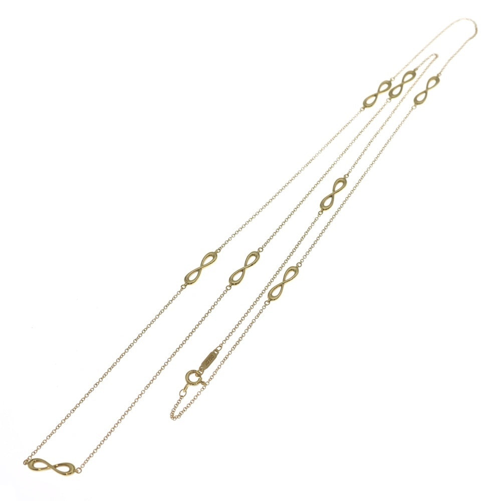 TIFFANY & Co.(ティファニー) インフィニティ エンドレス ロング チェーン ネックレス K18YG イエローゴールド レディース