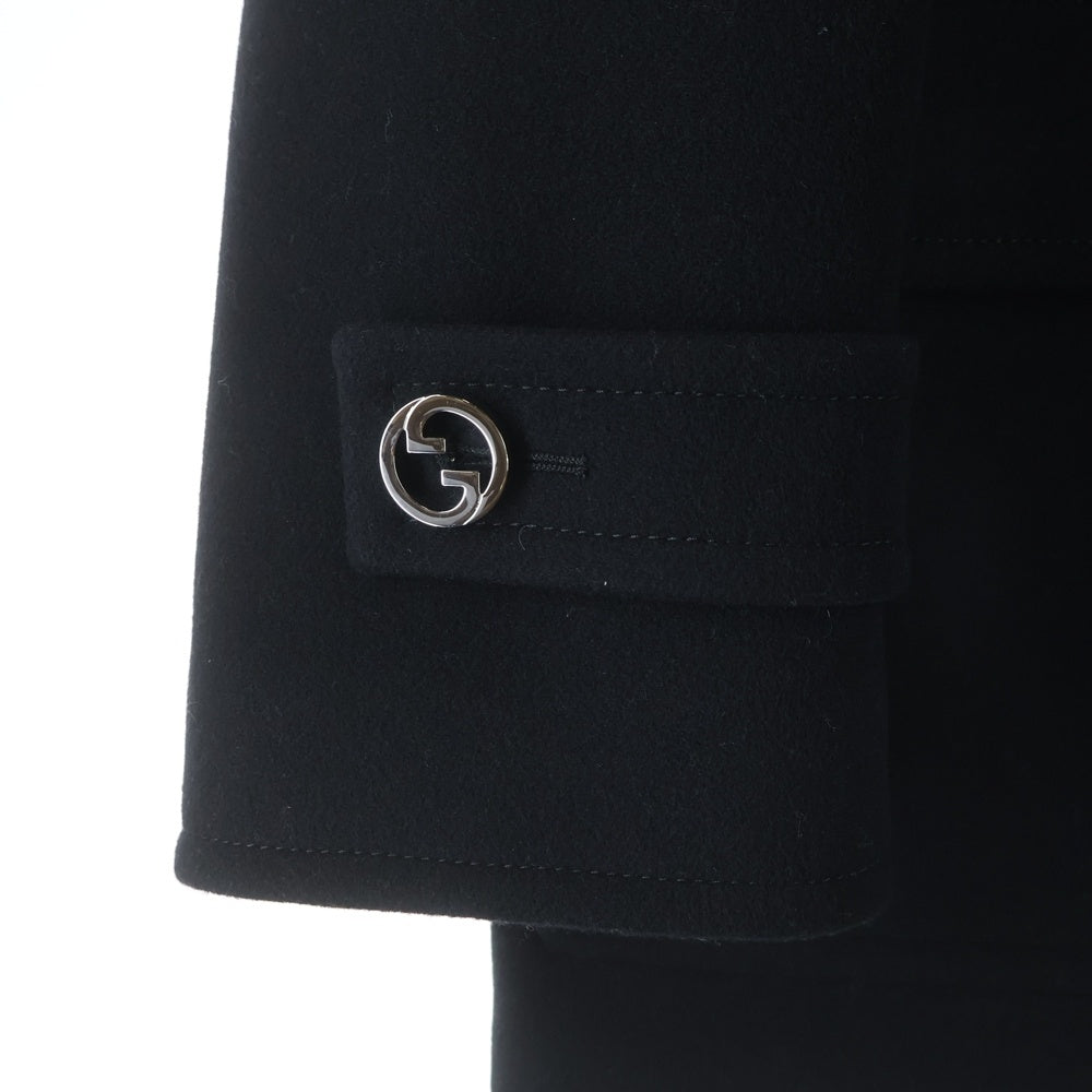 GUCCI(グッチ) 24AW ダブルブレスト ウール コート ブラック 806858 レディース