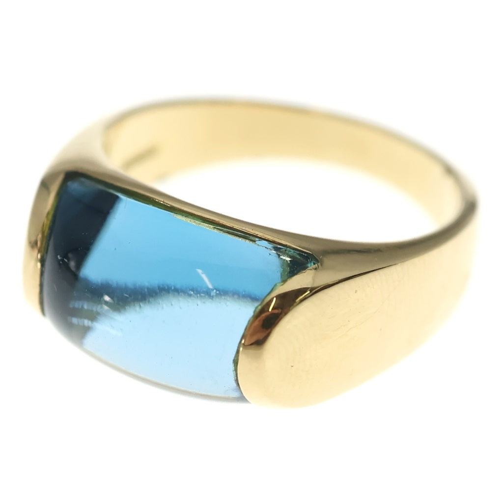 BVLGARI(ブルガリ) トロンケット リング ブルー/ゴールド K18YG #14 7.7g レディース