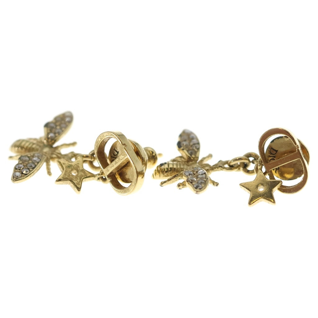 Christian Dior(クリスチャンディオール) CDロゴ ビー ドロップ ピアス ゴールド レディース