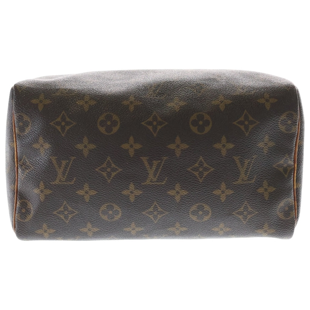 LOUIS VUITTON(ルイヴィトン) モノグラム スピーディ25 ハンドバッグ ミニボストンバッグ ブラウン レザー×PVC M41528 ゴールド金具 レディース