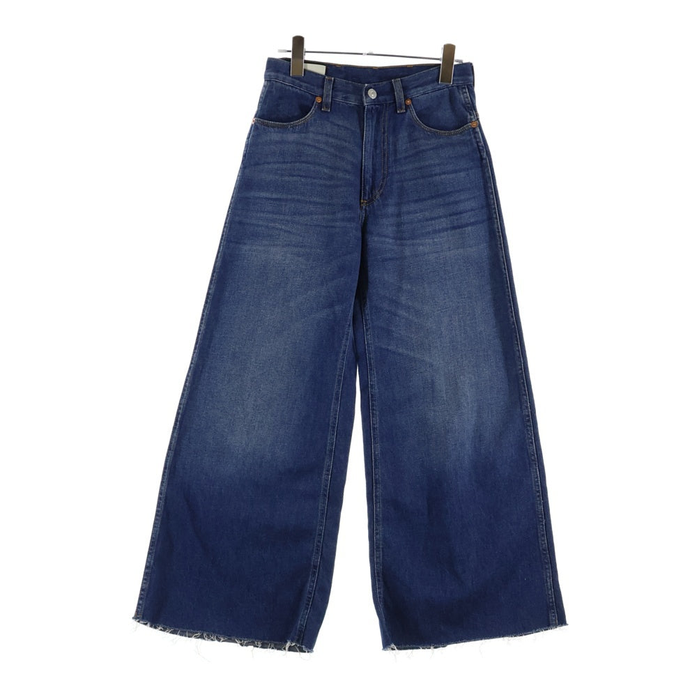 GUCCI(グッチ) ワイドレッグデニムパンツ インディゴブルー 574462 XDATF レディース