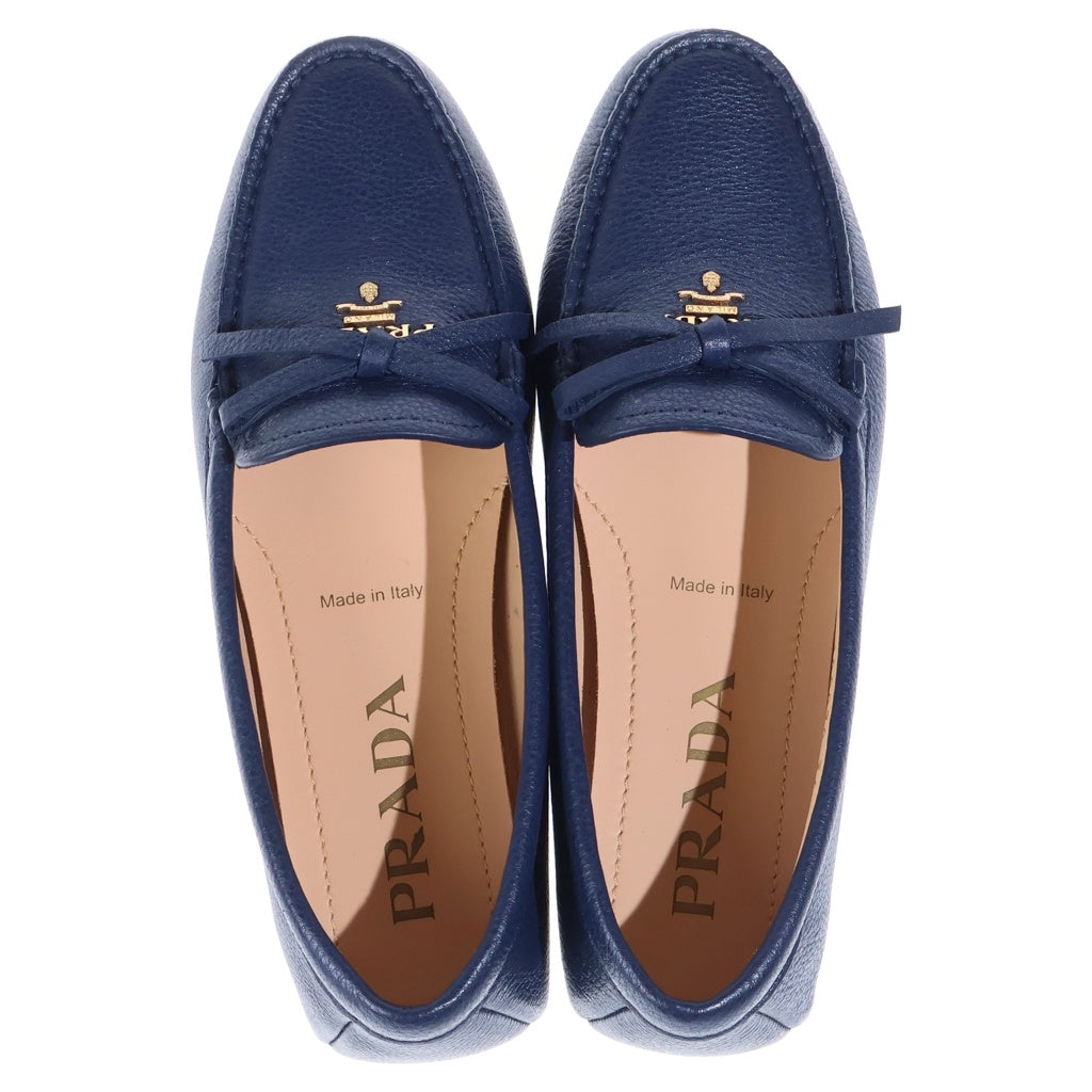 PRADA(プラダ) ドライビングシューズ フラットシューズ ネイビー 36 1DD070 レディース