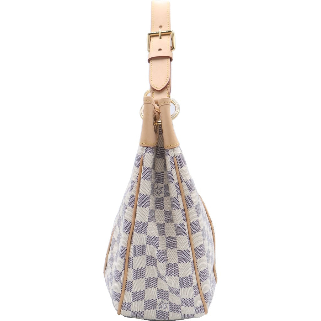 LOUIS VUITTON(ルイヴィトン) ガリエラPM ダミエアズール PVC レザー ワンショルダーバッグ ゴールド金具 アイボリー N55215 レディース