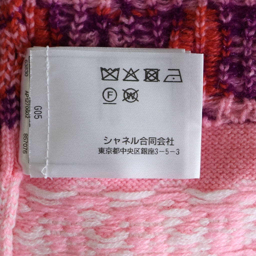 CHANEL(シャネル) カシミヤ混 ココマーク ニット ピンク #34 P75775K10913 レディース