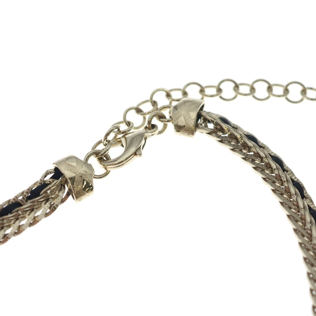 CHANEL(シャネル) ココマーク ラインストーン チョーカー ブラック×ゴールド GP B22S レディース