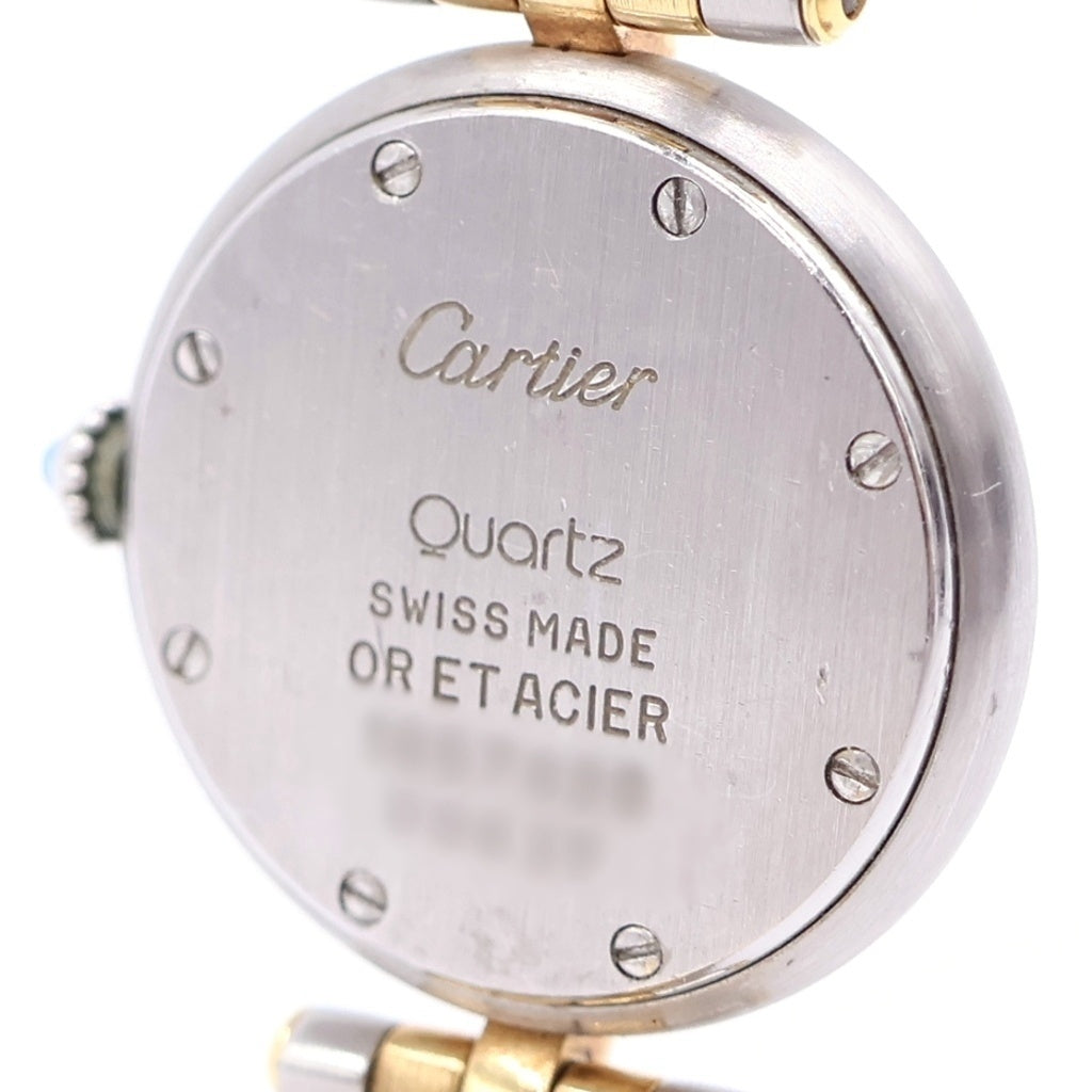 Cartier(カルティエ) パンテール ヴァンドームSM SS×YG/QZ ステンレス イエローゴールド クオーツ 電池式 腕時計 カルティエケア確認済 W25030B6 アイボリー文字盤