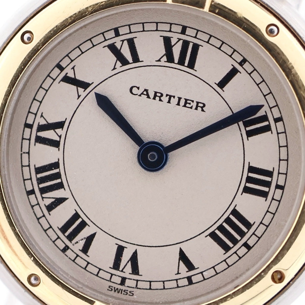Cartier(カルティエ) パンテール ヴァンドームSM SS×YG/QZ ステンレス イエローゴールド クオーツ 電池式 腕時計 カルティエケア確認済 W25030B6 アイボリー文字盤