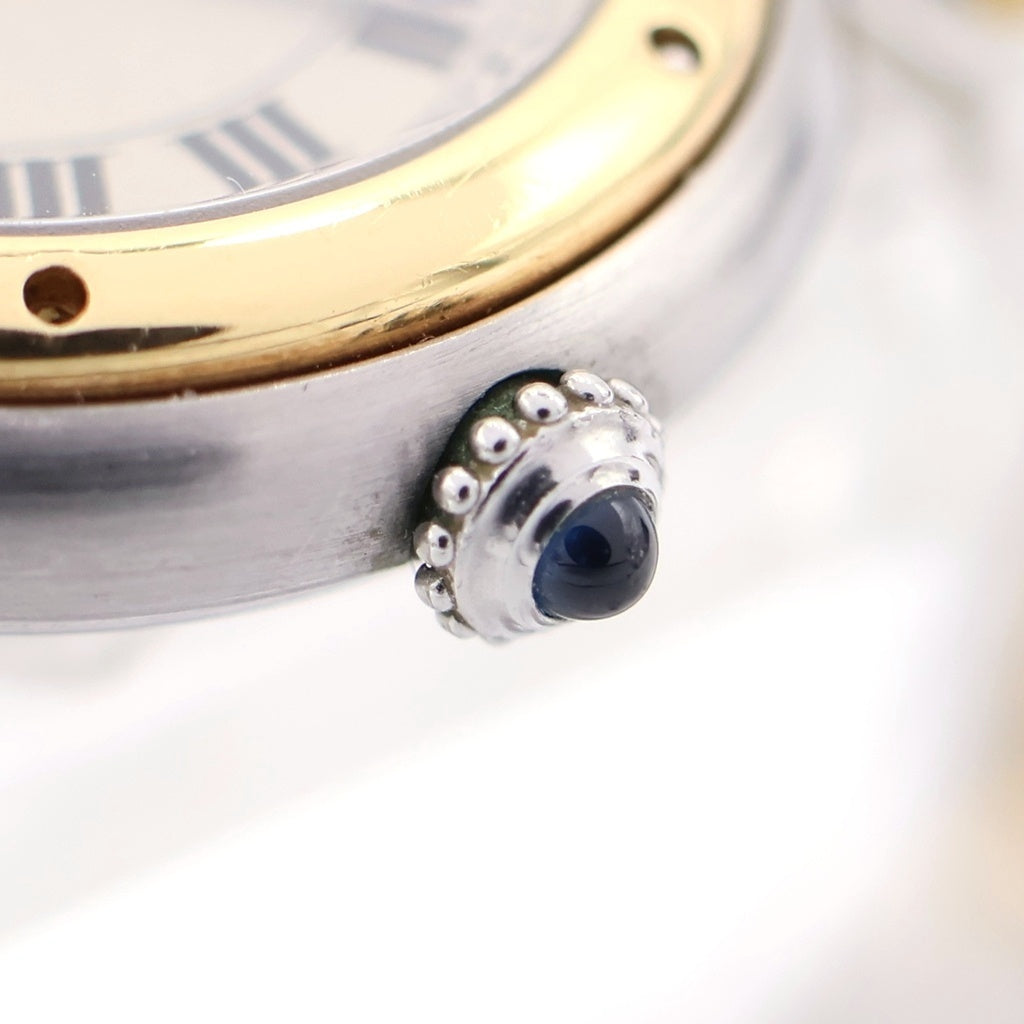 Cartier(カルティエ) パンテール ヴァンドームSM SS×YG/QZ ステンレス イエローゴールド クオーツ 電池式 腕時計 カルティエケア確認済 W25030B6 アイボリー文字盤