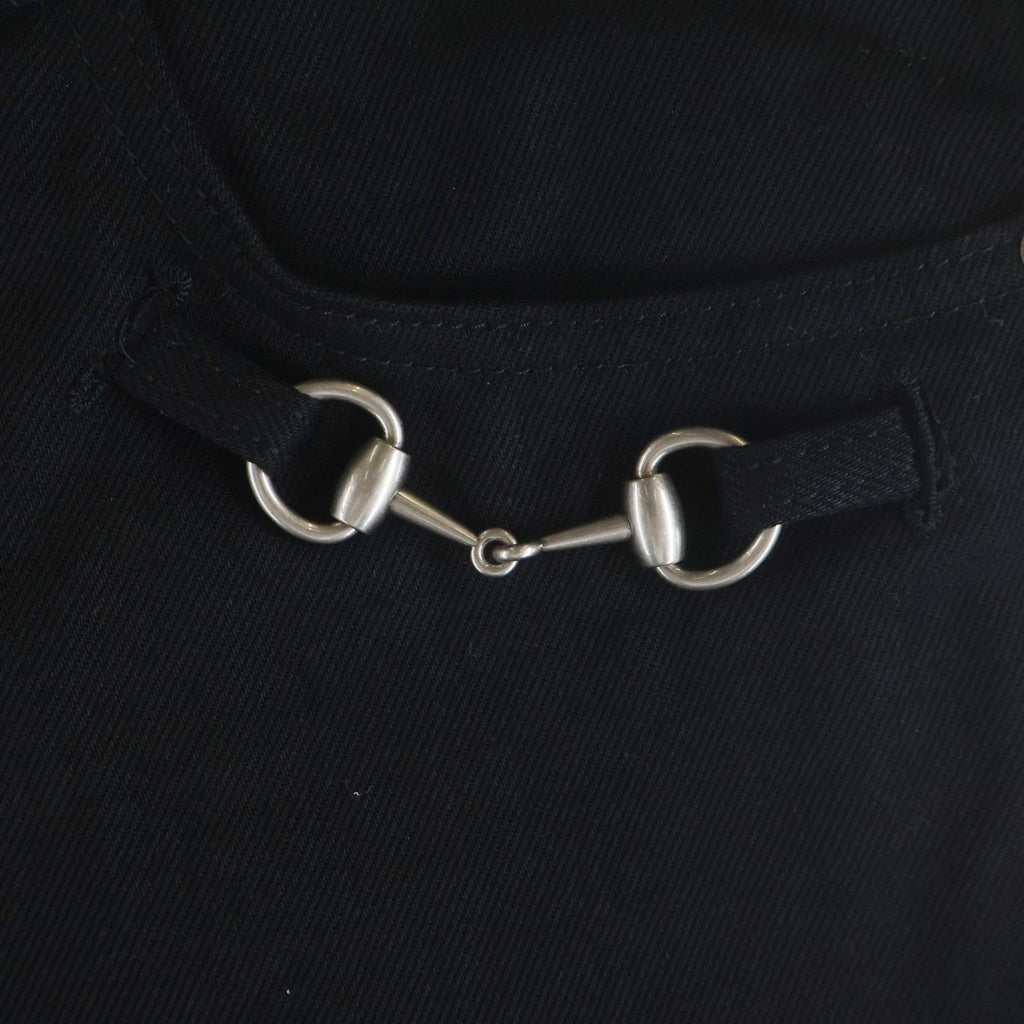 GUCCI(グッチ) 26SS ホースビット ディテール ストレート デニムパンツ ジーンズ ブラック 860844