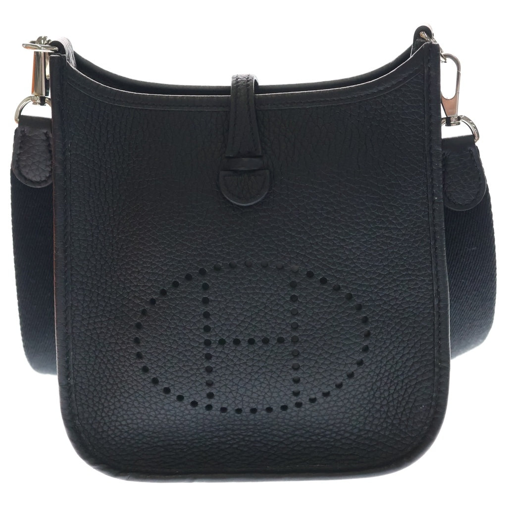 HERMES(エルメス) エブリン TPM ショルダーバッグ ブラック トリヨン レザー Y刻印 シルバー金具 レディース