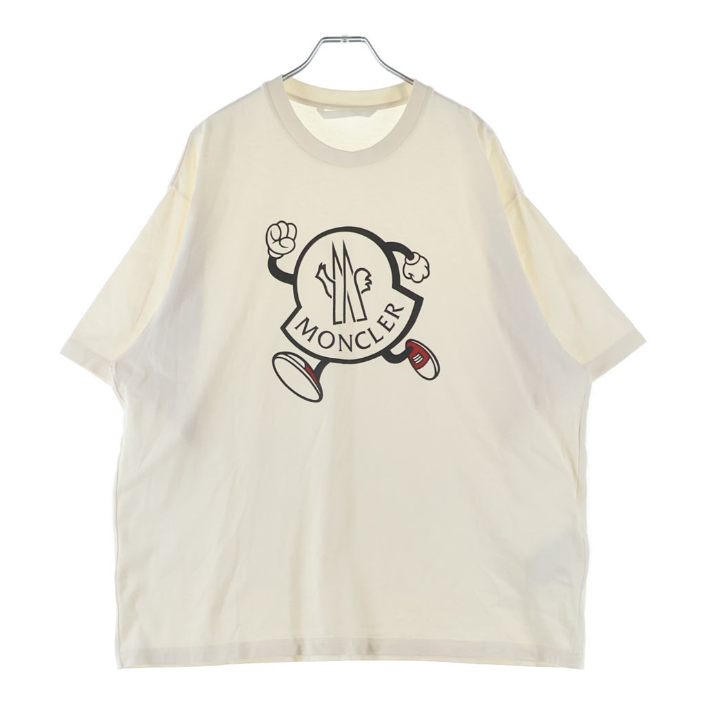 MONCLER(モンクレール) ロゴプリント Tシャツ クリーム M I10918C00010