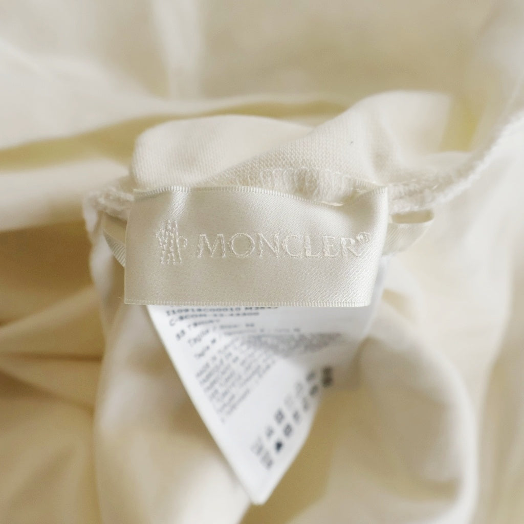 MONCLER(モンクレール) ロゴプリント Tシャツ クリーム M I10918C00010