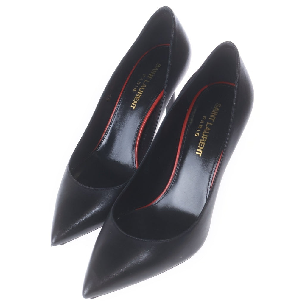 SAINT LAURENT PARIS(サンローランパリ) アニヤ ポインテッドトゥ レザーパンプス ブラック 36 1/2 489751 レディース