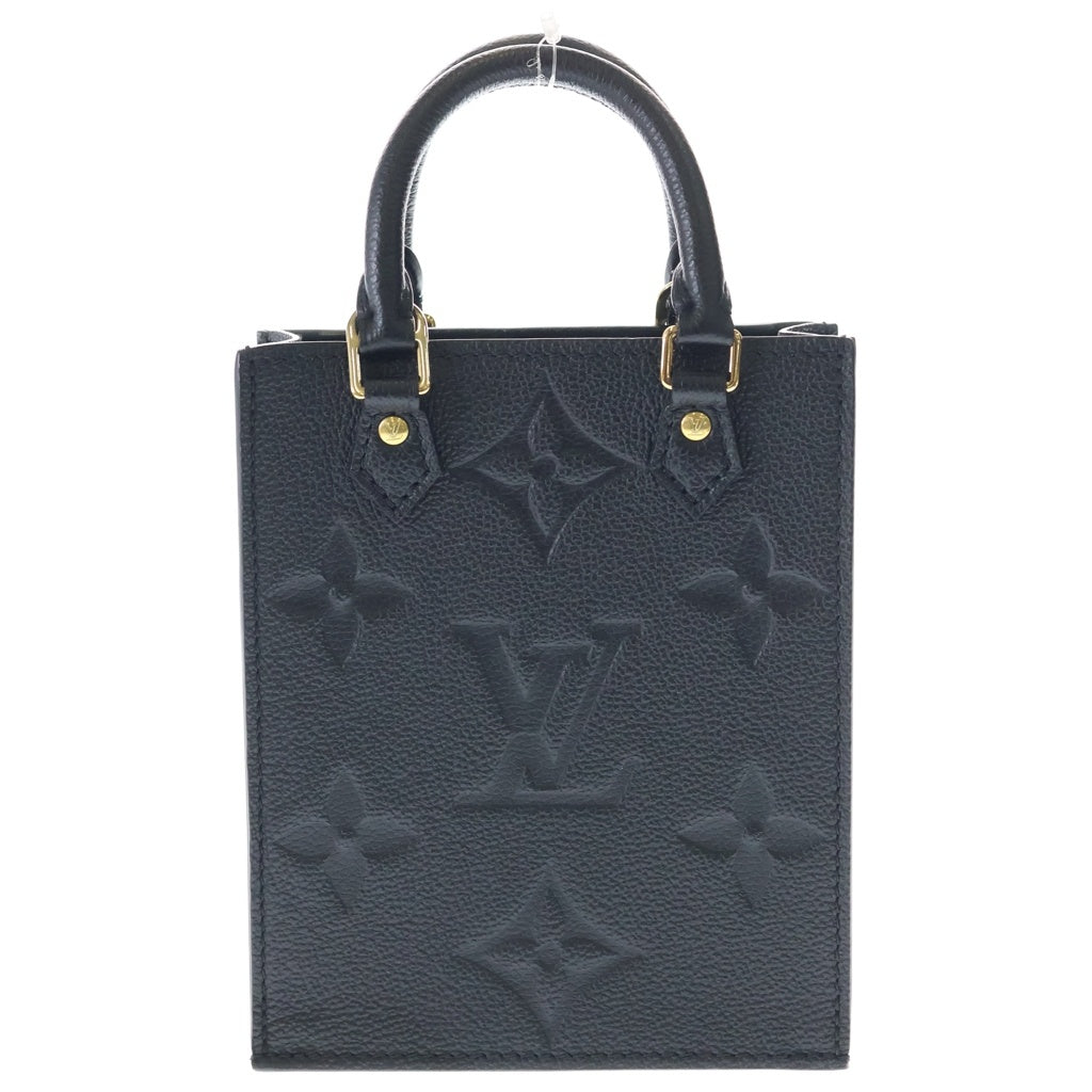 LOUIS VUITTON(ルイヴィトン) アンプラント プティットサックプラ 2WAYバッグ ミニショルダーバッグ ブラック ノワール レザー M80478 ゴールド金具 レディース