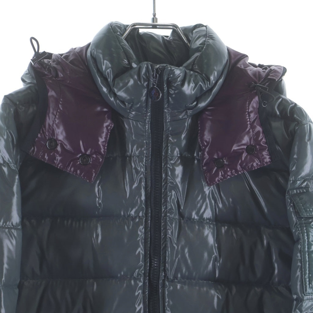 MONCLER(モンクレール) MOKA モカ フーデッド ダウン ロングジャケット コート グレー 020934931150 レディース