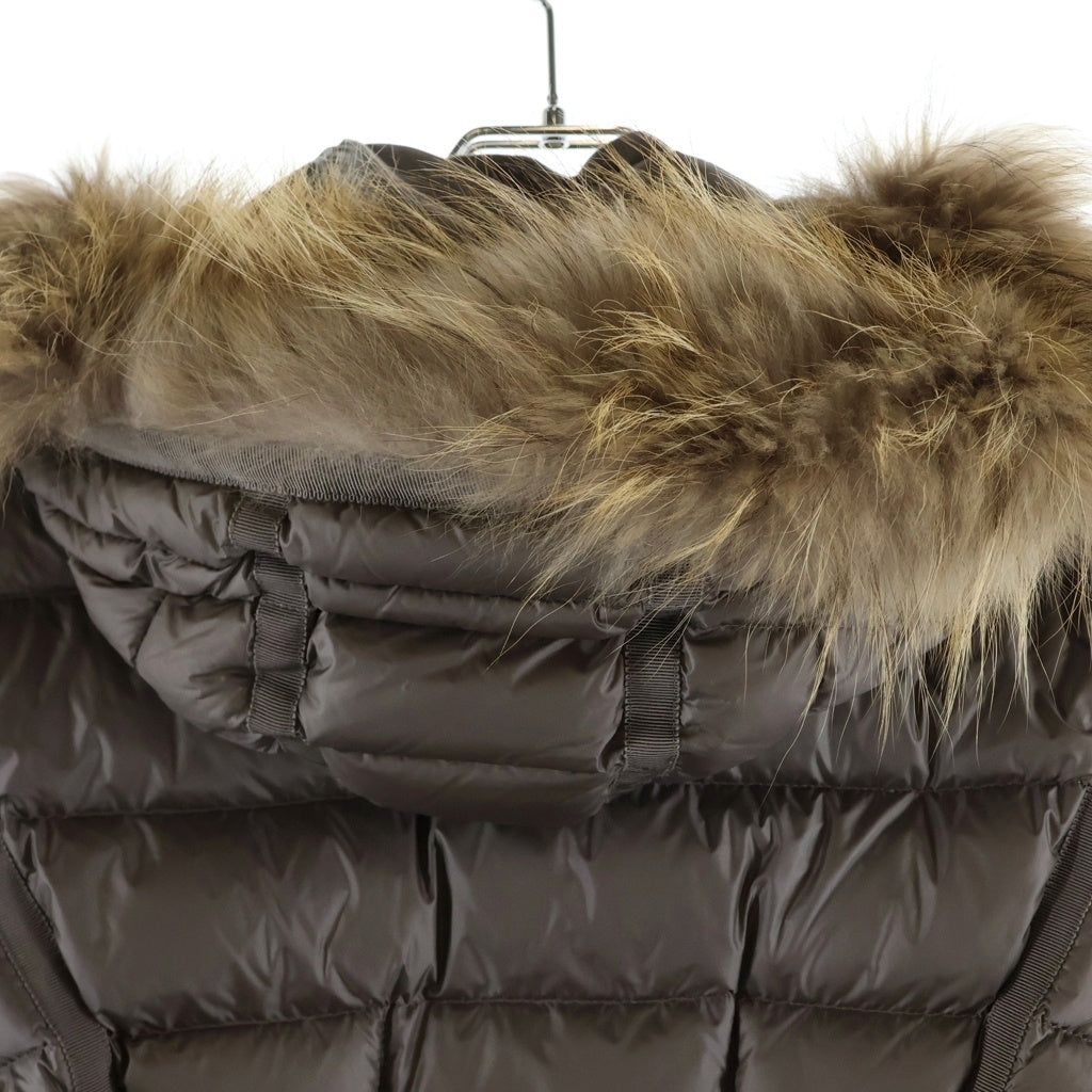 MONCLER(モンクレール) 15AW HERMIFUR エルミファー ロングダウンジャケット ベージュ レディース A209349955615 53048