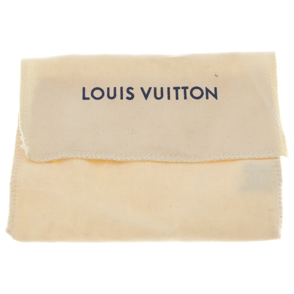 LOUIS VUITTON(ルイヴィトン) モノグラム ポルト クレ LVシバ バッグチャーム キーホルダー キーリング ホワイト×イエロー M01199 シルバー金具 レディース
