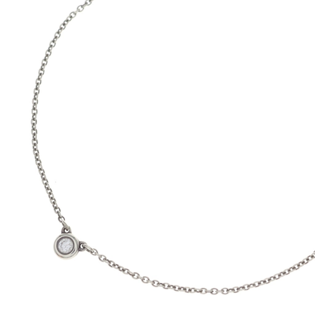TIFFANY & Co.(ティファニー) バイザヤード ネックレス ダイヤ ペンダント チェーン シルバー Ag925
