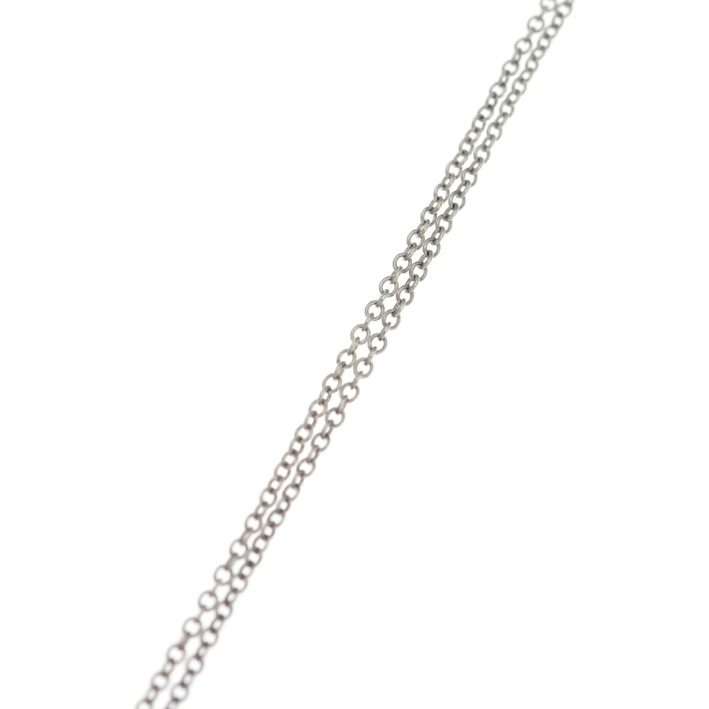 TIFFANY & Co.(ティファニー) ダブルハート ネックレス ペンダント チェーン シルバー×ゴールド Ag925/750