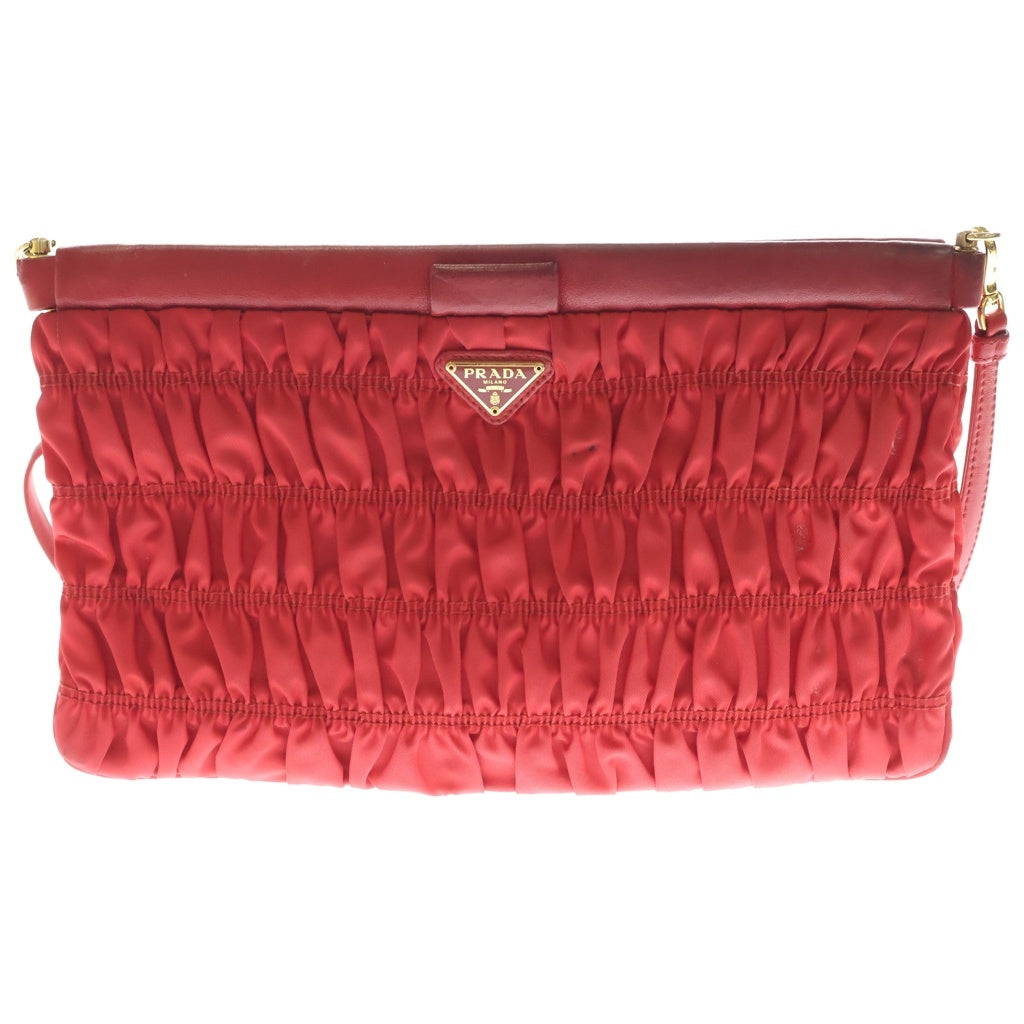 PRADA プラダ　ショルダーバッグ　サコッシュ　ナイロン PRADA(プラダ) ショルダーバッグ サコッシュ ミニバッグ レッド